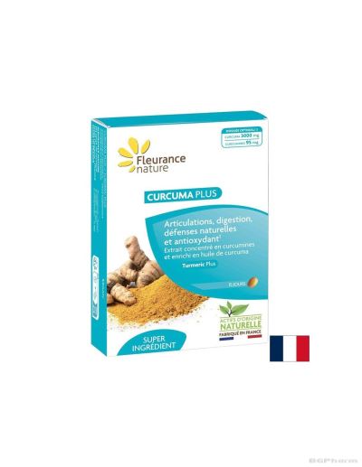 Куркума ПЛЮС 100 мг х 15 таблетки ФЛОРАНС | Curcuma Plus Fleurance Natural