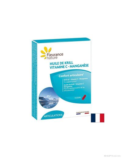 Масло от Крил + Витамин Ц и Манган 300 мг х 15 капсули ФЛОРАНС | Fleurance Nature
