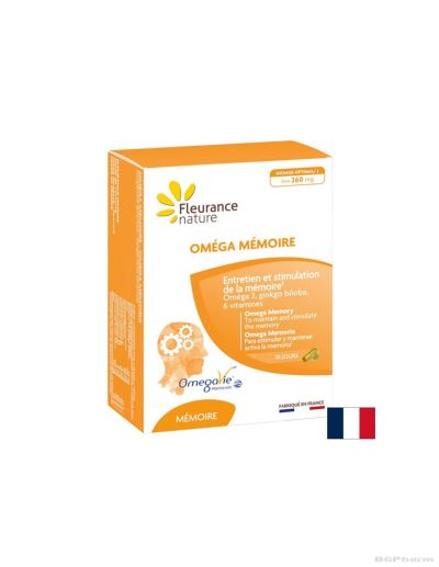 Омега + Формула за памет х 60 капсули - Дуо опаковка ФЛОРАНС | Fleurance Nature
