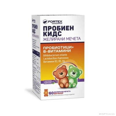 ПРОБИЕН КИДС х 60 желирани пробиотични таблетки за деца ФОРТЕКС | FORTEX Probien Kids