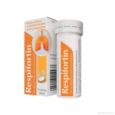 РЕСПИФОРТИН 600 мг х 10 ефервесцентни таблетки НАТУРПРОДУКТ | NATURPRODUKT ( ацетил цистеин )