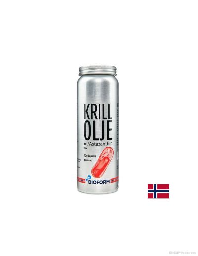 Крил масло + Астаксантин х 120 капсули ДУО ОПАКОВКА БИОФОРМ | Bioform Krill + Astaxanthin