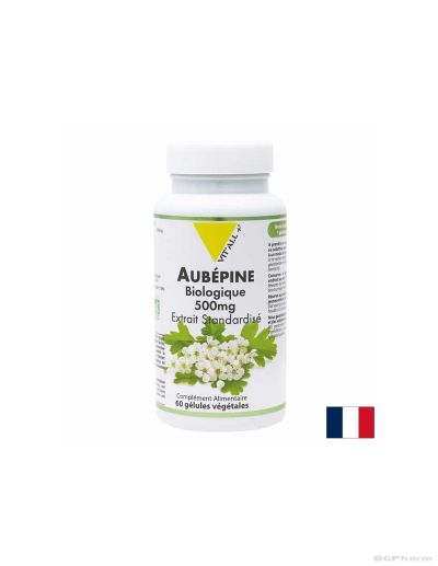 Глог БИО екстракт 500 мг x 60 капсули ВИТАЛ ПЛЮС | Vit'all + Aubepine Bioloqique