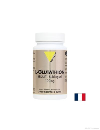 Л-Глутатион ( GSH ) 100 мг х 30 сублингвални таблетки ВИТАЛ ПЛЮС | Vit'all + Glutathione