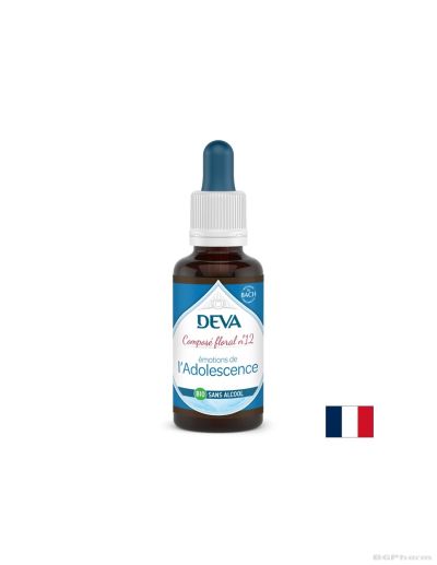 Балансиране на емоциите при младежи - флорални есенции капки по метода на Бах № 12 х 30 мл ДЕВА | Deva Dr. Bach