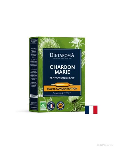 Бял трън екстракт х 20 aмпули за пиене ДИЕТАРОМА | Dietaroma Milk Thistle