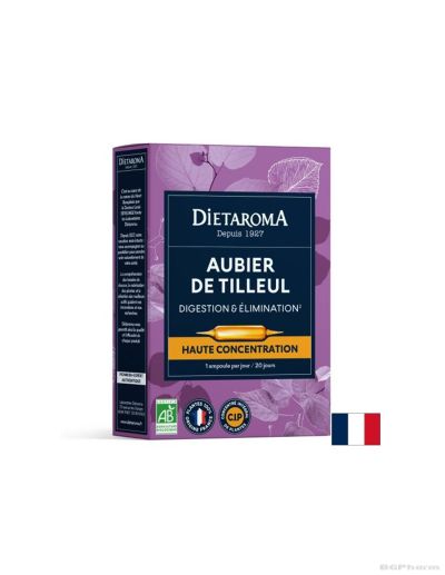 Беловина от липа х 20 ампули за храносмилане, черен дроб и жлъчка ДИЕТАРОМА | Dietaroma Linden