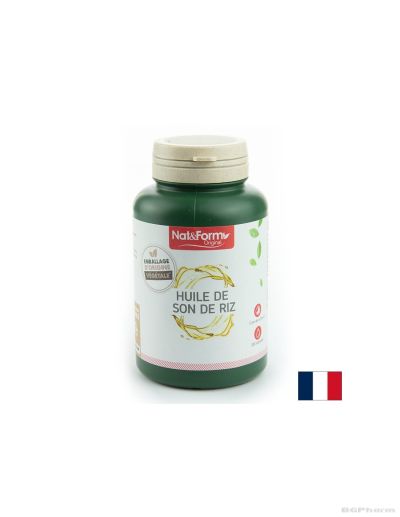 Масло от оризови трици х 200 капсули против висок холестерол Nat&Form