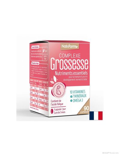 Комплекс за бременни с витамини и минерали + Омега 3 х 90 капсули NAT&FORM