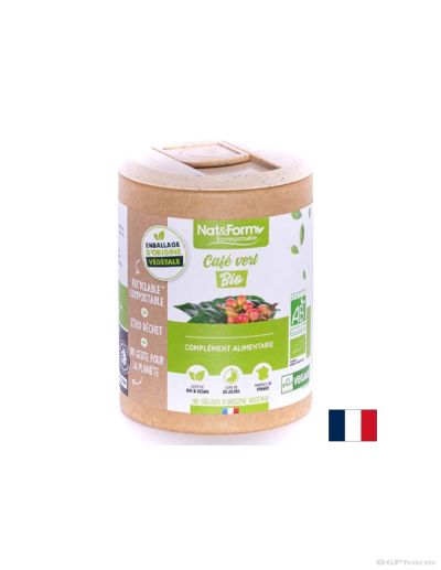 Зелено кафе БИО екстракт х 90 капсули NAT&FORM