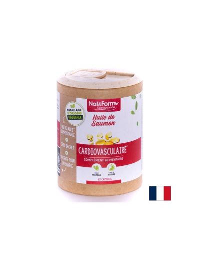 Рибено масло от сьомга 500 мг х 60 капсули NAT&FORM