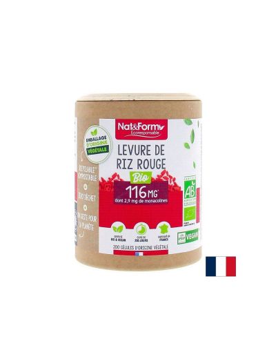 Червен ориз дрожди БИО х 200 капсули NAT&FORM