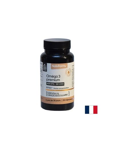 Омега 3 390 мг ( EPA 200мг / DHA 150 мг ) х 90 капсули NAT&FORM