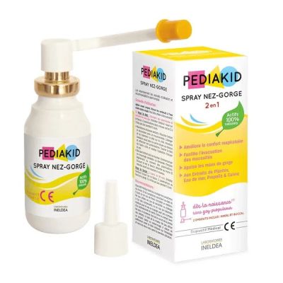 ПЕДИАКИД Спрей за нос и гърло х 20 мл ( при хрема и болка в гърлото ) | PEDIAKID