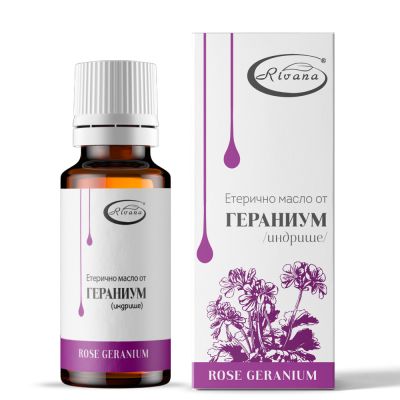 ГЕРАНИУМ ( ИНДРИШЕ ) Етерично масло х 10 мл РИВАНА | Rivana Geranium Oil