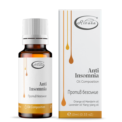 ПРОТИВ БЕЗСЪНИЕ Композиция от етерични масла х 10 мл РИВАНА | Rivana Anti Insomnia