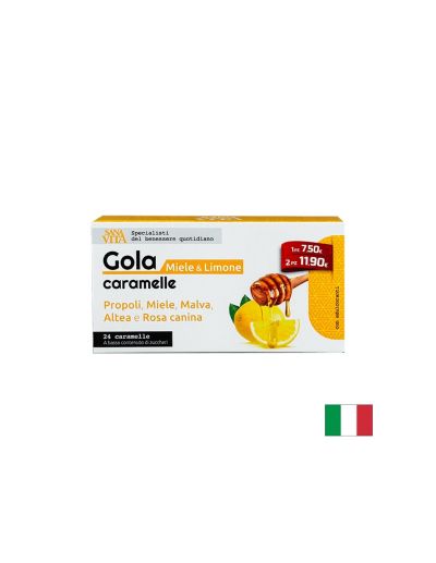 Билкови бонбони за гърло с прополис, пчелен мед, горски слез, бяла ружа и шипка х 24 Paladin Pharma