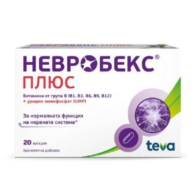 НЕВРОБЕКС ПЛЮС х 20 капсули | NEUROBEX PLUS TEVA