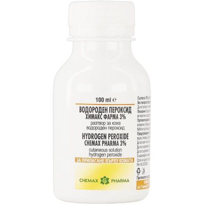 Кислородна вода 3% х 100 мл ХИМАКС ФАРМА | Chimax Pharma ( водороден пероксид )