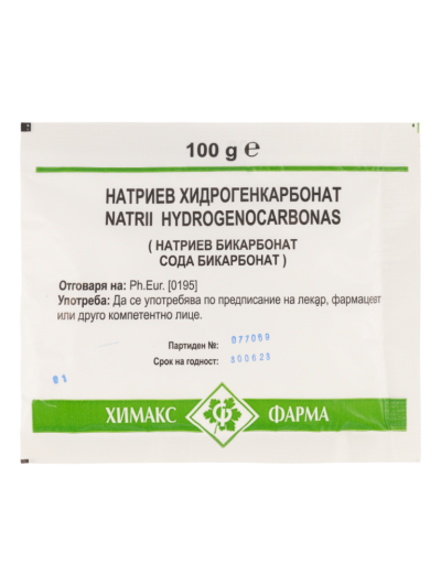 Натриев бикарбонат х 100 гр ( Сода ) ХИМАКС ФАРМА | Chimax Pharma