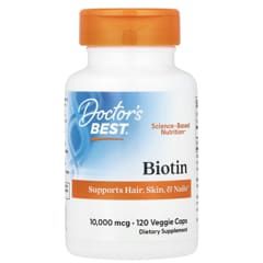 Биотин 10000 мкг х 120 капсули ДОКТОР'С БЕСТ | Doctor's Best Biotin