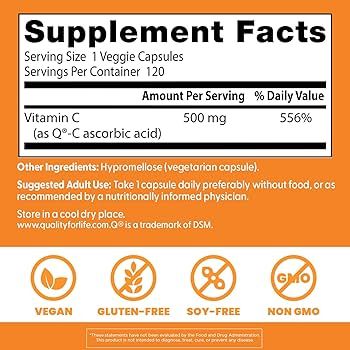 Витамин Ц 500 мг х 120 капсули ДОКТОР'С БЕСТ | Doctor's Best Vitamin C