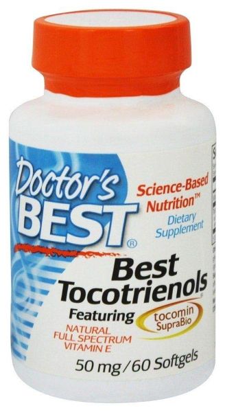 Витамин Е Токотриеноли 50 мг х 60 капсули ДОКТОР'С БЕСТ | Doctor's Best Vitamin E