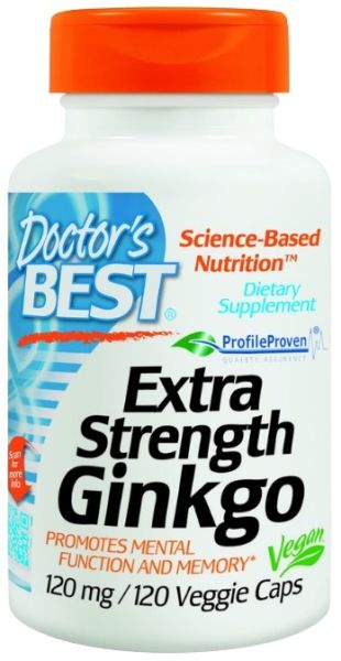 Гинко Билоба Екстра Силна 120 мг х 120 капсули ДОКТОР'С БЕСТ | Doctor's Best