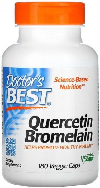 Квeрцетин + Бромелаин х 180 капсули ДОКТОР'С БЕСТ | Doctor's Best