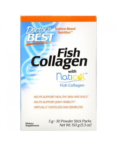 Рибен Колаген 5 гр х 30 сашета ДОКТОР'С БЕСТ | Doctor's Best Fish Collagen