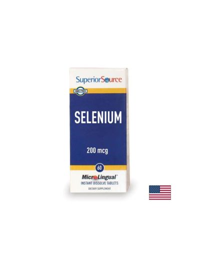 Селен ( селенометионин ) 200 мкг х 60 сублингвални таблетки Superior Source
