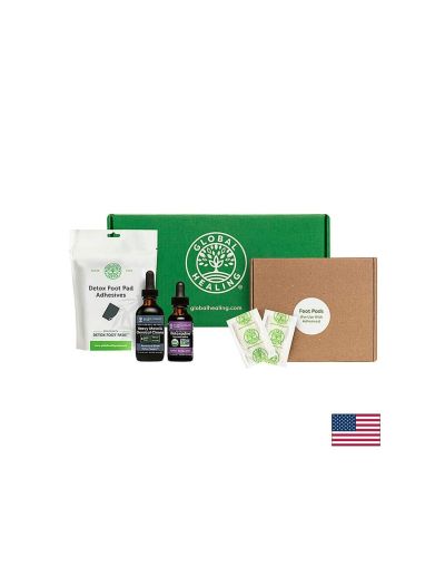 30-дневна детокс програма с билки, медицински гъби, активен въглен и йод Global Healing | Heavy Metal & Chemical Cleanse Program™