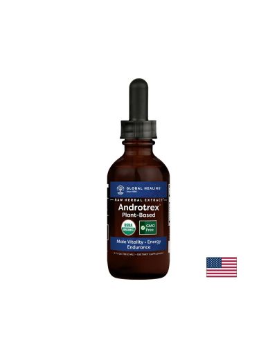 Билкова формула за хормонален баланс при мъже х 59.2 мл Global Healing | Androtrex® Raw Herbal Extract