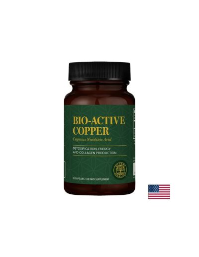 Мед ( медно-никотинова киселина, високо усвояване ) х 30 капсули Global Healing | Bio-Acitve-Copper