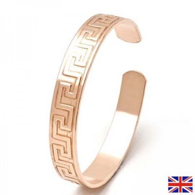 Медна гривна с гръцки мотиви против болки в ставите размер L 20 см x 1 бр Power of Health