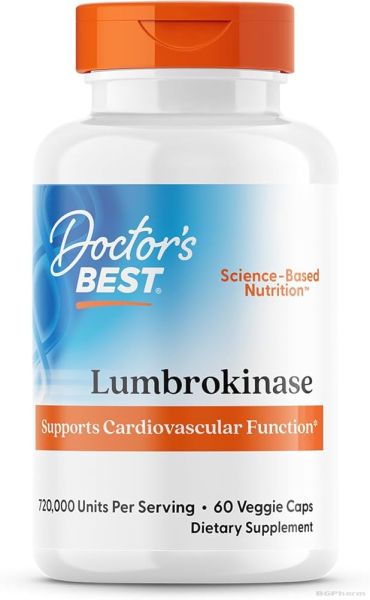 Лумброкиназа 20мг х 60 капсули ДОКТОР'С БЕСТ | Doctor's Best Lumbrokinase