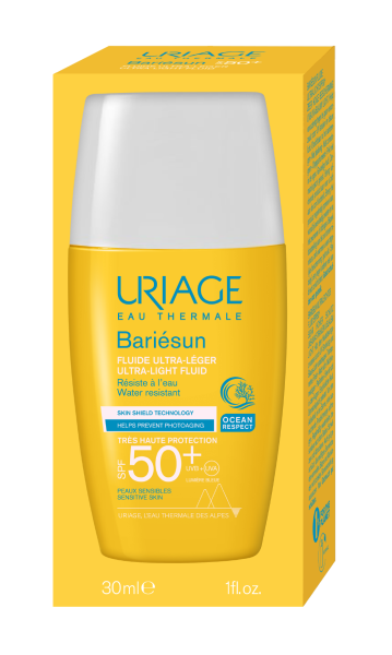 БАРИЕСЪН Слънцезащитен ултра флуид за лице SPF50+ 30 мл ЮРИАЖ | URIAGE Bariesun