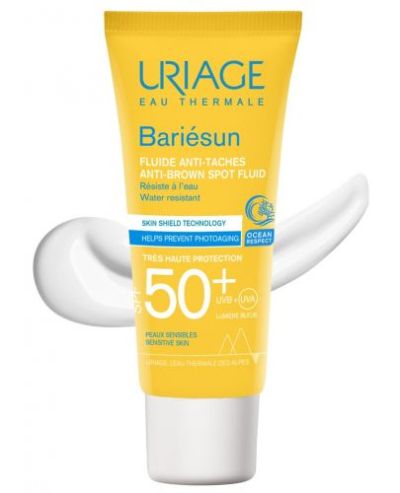 БАРИЕСЪН Слънцезащитен флуид против пигментации SPF50+ 40 мл ЮРИАЖ | URIAGE Bariesun