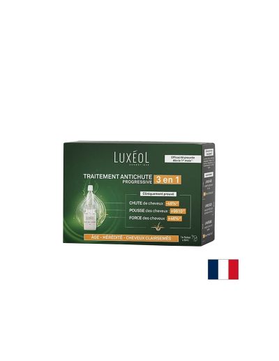 Терапия 3 в 1 против прогресивен косопад х 14 ампули LUXEOL | Progressive Hair Loss Treatment