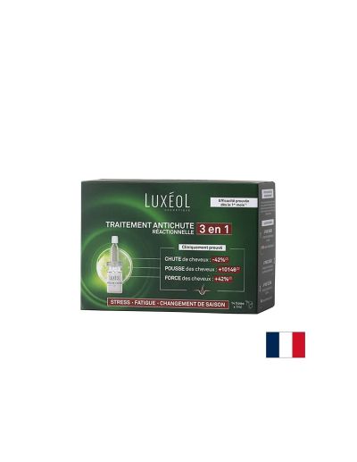 Терапия 3 в 1 против реактивен косопад и стрес х 14 ампули LUXEOL | Reactive HairLoss Treatment