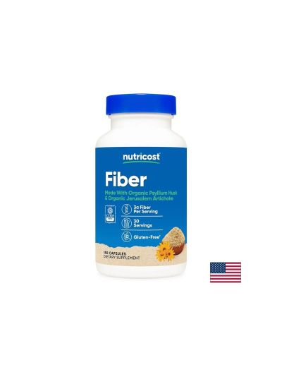 Хуск + Йерусалимски артишок ( земна ябълка, гулия ) - фибри х 150 капсули Nutricost | Fiber