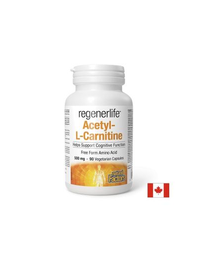 Regenerlife ™ Ацетил-Л-Карнитин х 90 капсули Natural Factors | Acetyl-L-Carnitine