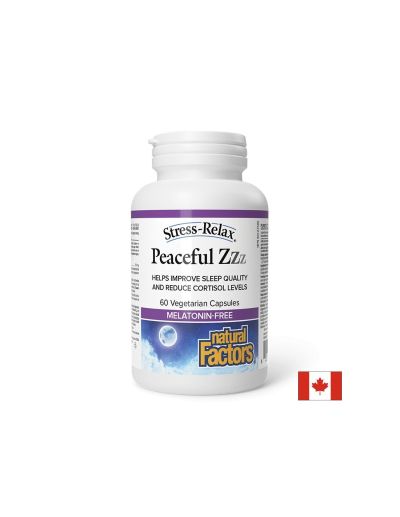 Кортизол баланс и спокоен сън х 60 капсули Natural Factors | Stress-Relax® Peaceful Zzz