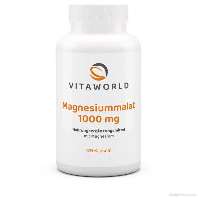 Магнезий малат х 120 капсули ВИТА УЪРЛД | Vita World Magnesium malate