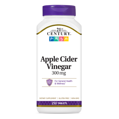21st Century Ябълков Оцет 300 мг х 250 таблетки | Apple Cider Vinegar