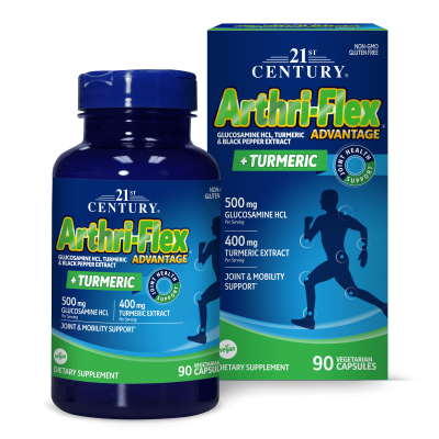 21st Century Комплекс за ставите + Куркума х 90 капсули | Arthri-Flex Advantage
