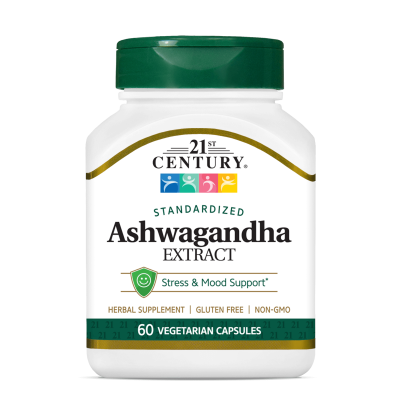 21st Century Ашваганда екстракт 500 мг х 60 капсули | Ashwagandha Extract