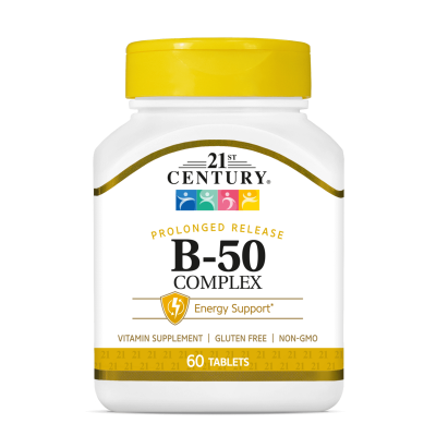 21st Century Витамин Б 50 Комплекс х 60 таблетки | B-50 Complex Prolonged Release