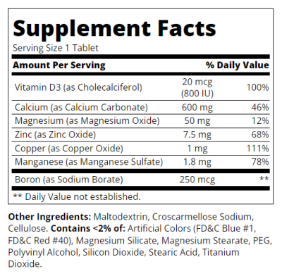 21st Century Калций + Витамин Д3 + Минерали х 120 таблетки |  Calcium + D3 & Minerals
