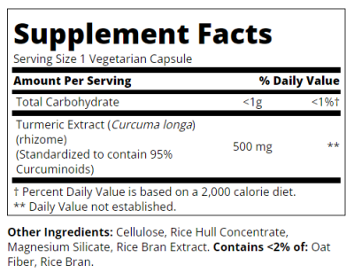 21st Century Куркума - куркумин 95 500 мг х 45 капсули |  Curcumin 95